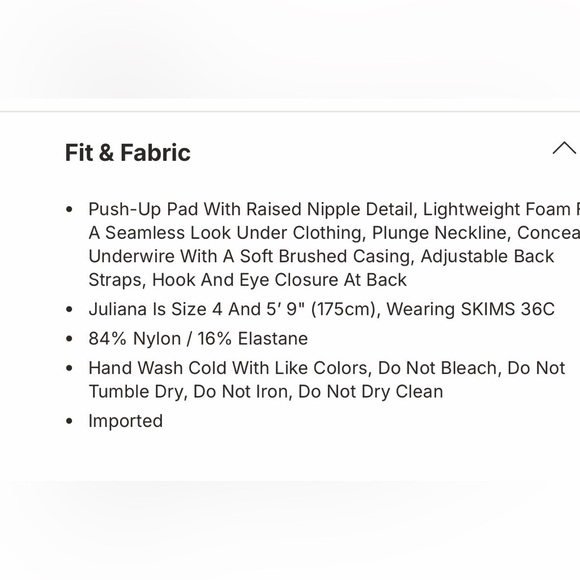 ⭐️NWT Skims Nipple Push up Bra⭐️ - Picture 8 of 10